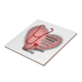 Red Heart School Nurse Tegeltje (Zijkant)