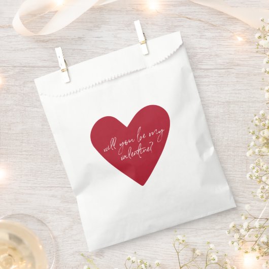 Red Heart Script-Valentijnsdag Bedankzakje (Geknipt)