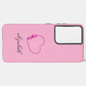 red heart shape colorful background personalized samsung galaxy hoesje (Achterkant horizontaal)