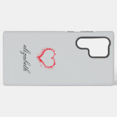 red heart shape colorful background personalized samsung galaxy hoesje (Achterkant horizontaal)