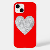 Red Heart Shape Foto Case-Mate iPhone Case (Achterkant)