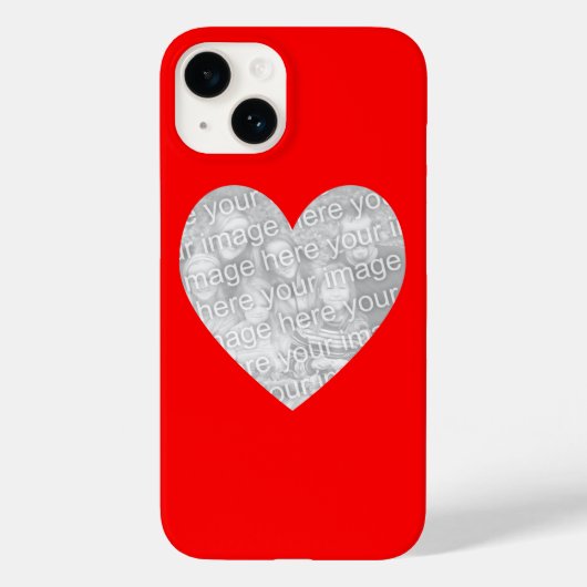Red Heart Shape Foto Case-Mate iPhone Case (Achterkant)