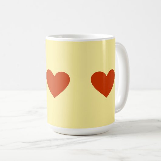 Red Heart Simple Koffiemok (Voorkant rechts)
