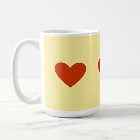 Red Heart Simple Koffiemok (Links)