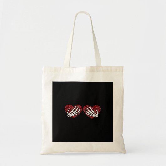 Red Heart Skeleton Hands Classic Tote Bag (Voorkant)