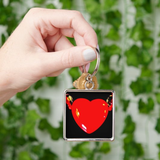 Red Heart Sleutelhanger (Hand)