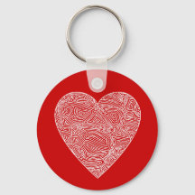 Red Heart Sleutelhanger