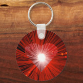 Red Heart sleutelhanger round (Voorkant)