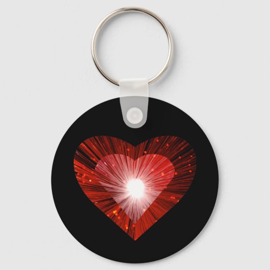 Red Heart sleutelhanger zwart (Voorkant)