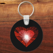 Red Heart sleutelhanger zwart (Voorkant)