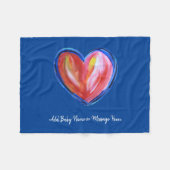 Red Heart Soft Fleece Custom Baby Blankets (Voorkant (Horizontaal))