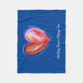 Red Heart Soft Fleece Custom Baby Blankets (Voorkant)