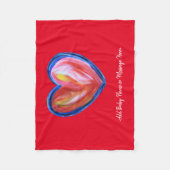 Red Heart Soft Fleece Custom Baby Blankets Deken (Voorkant)