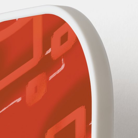 Red Heart Squares Pickleball Paddle (Links Detail)