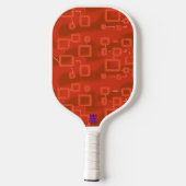 Red Heart Squares Pickleball Paddle (Achterkant)