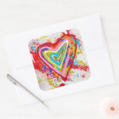 Red Heart Stickers (Envelop)