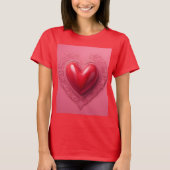 Red Heart T-shirt voor dames (Voorkant)