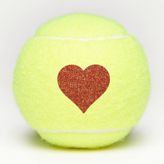 Red Heart Tennisballen (Voorkant)