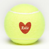 Red Heart Tennisballen (Achterkant)