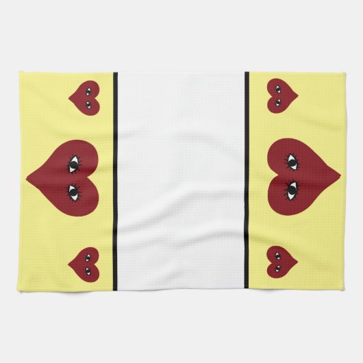 Red Heart Theedoek (Horizontaal)