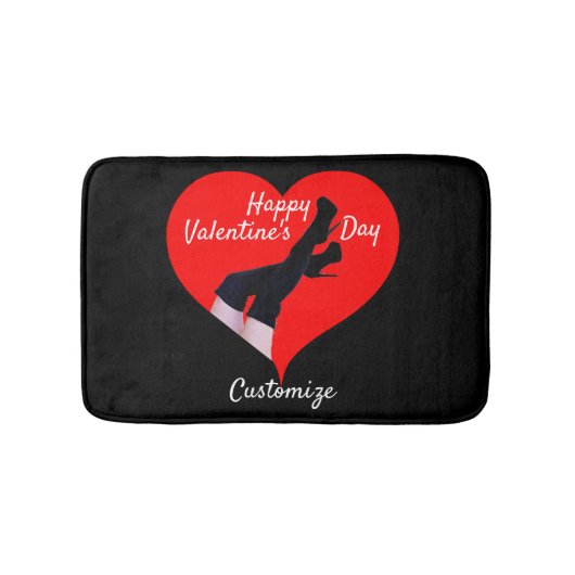 Red Heart Thigh-high Boots Valentijn Thunder_Cove Badmat (Voorkant)