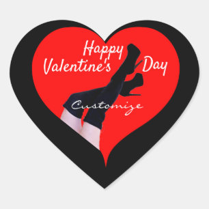 Red Heart Thigh-high Boots Valentijn Thunder_Cove Hart Sticker