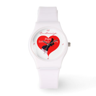 Red Heart Thigh-high Boots Valentijn Thunder_Cove Horloge