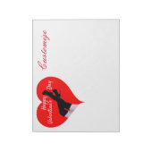 Red Heart Thigh-high Boots Valentijn Thunder_Cove Notitieblok (Linkerzijde)