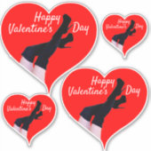 Red Heart Thigh-high Boots Valentijn Thunder_Cove Sticker (Voorkant)