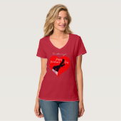 Red Heart Thigh-high Boots Valentijn Thunder_Cove T-shirt (Voorkant volledig)