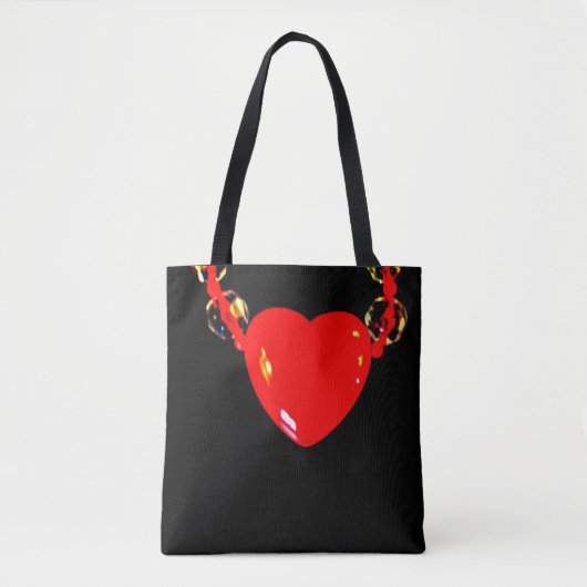 Red Heart Tote Bag (Voorkant)