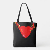 Red Heart Tote Bag (Achterkant)