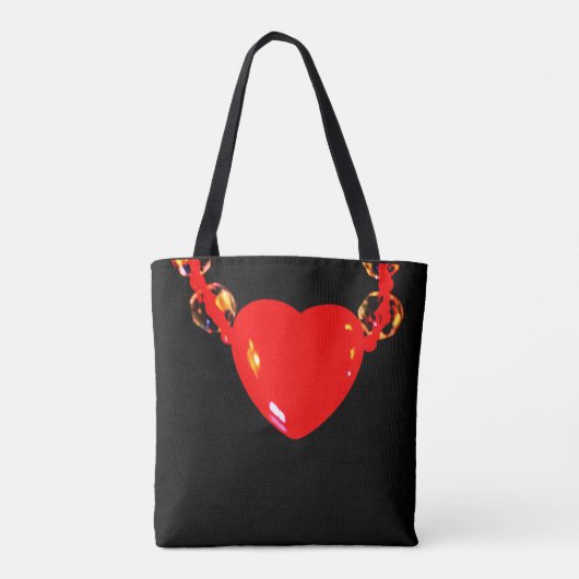 Red Heart Tote Bag (Achterkant)