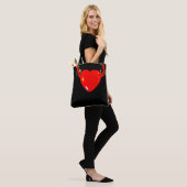 Red Heart Tote Bag (Op model)
