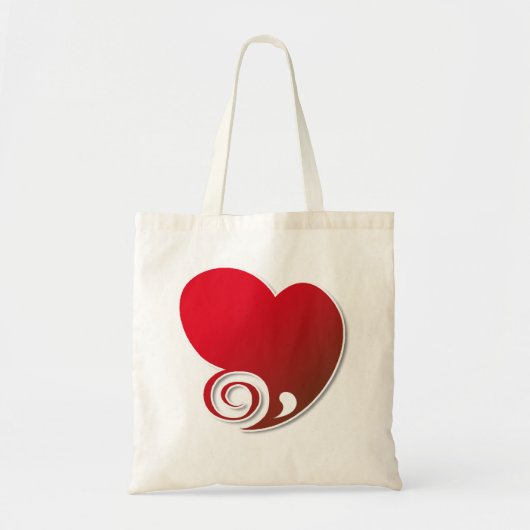 Red Heart Tote Bag (Voorkant)