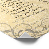 Red Heart Tree 100 150 gasten (alfabetisch huwelij Poster (Hoek)