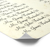 Red Heart Tree - 100 tot 150 gasten - alfabetisch Poster (Hoek)