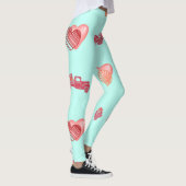 Red Heart Truck Valentijnsdag Leggings (Rechts)