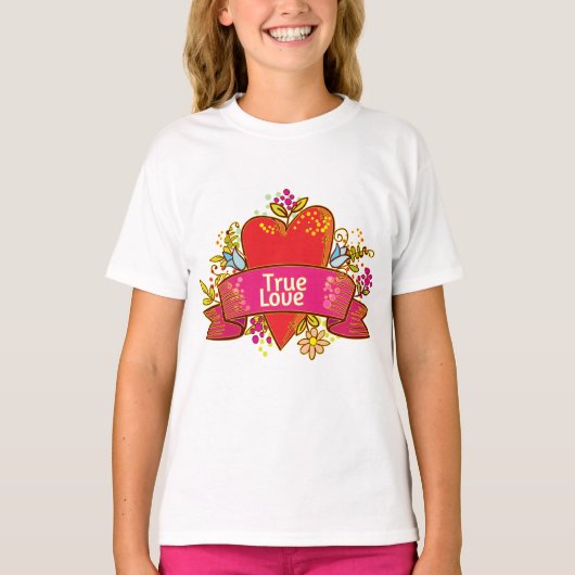 Red Heart True Love T-shirt (Voorkant)