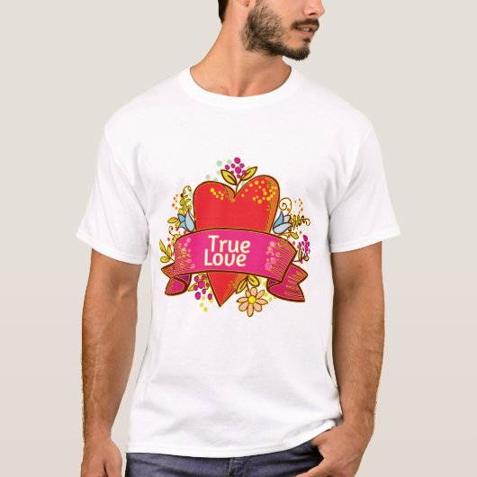 Red Heart True Love T-shirt (Voorkant)