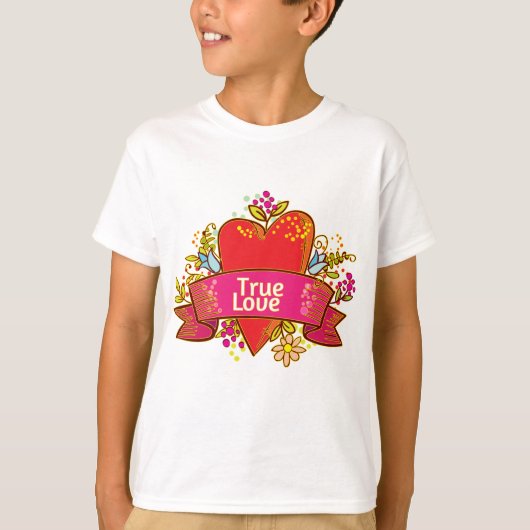 Red Heart True Love T-shirt (Voorkant)