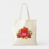 Red Heart True Love Tote Bag (Achterkant)