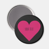 Red Heart Valentijn, aangepast magneet (Voorkant / Achterkant)