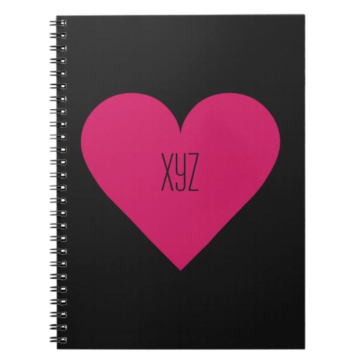 Red Heart Valentijn, aangepast notitieboek (Voorkant)