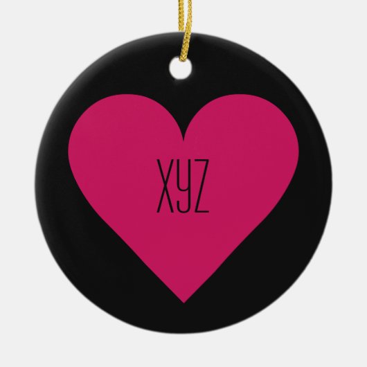Red Heart Valentijn, aangepast ornament (Voorkant)