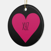 Red Heart Valentijn, aangepast ornament (Links)