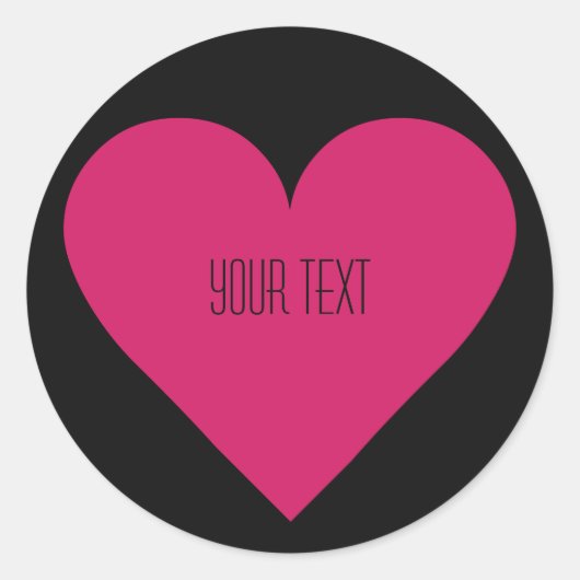 Red Heart Valentijn, aangepast sticker (Voorkant)