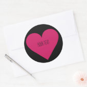 Red Heart Valentijn, aangepast sticker (Envelop)