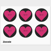Red Heart Valentijn, aangepast sticker (Vel)