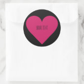 Red Heart Valentijn, aangepast sticker (Tas)